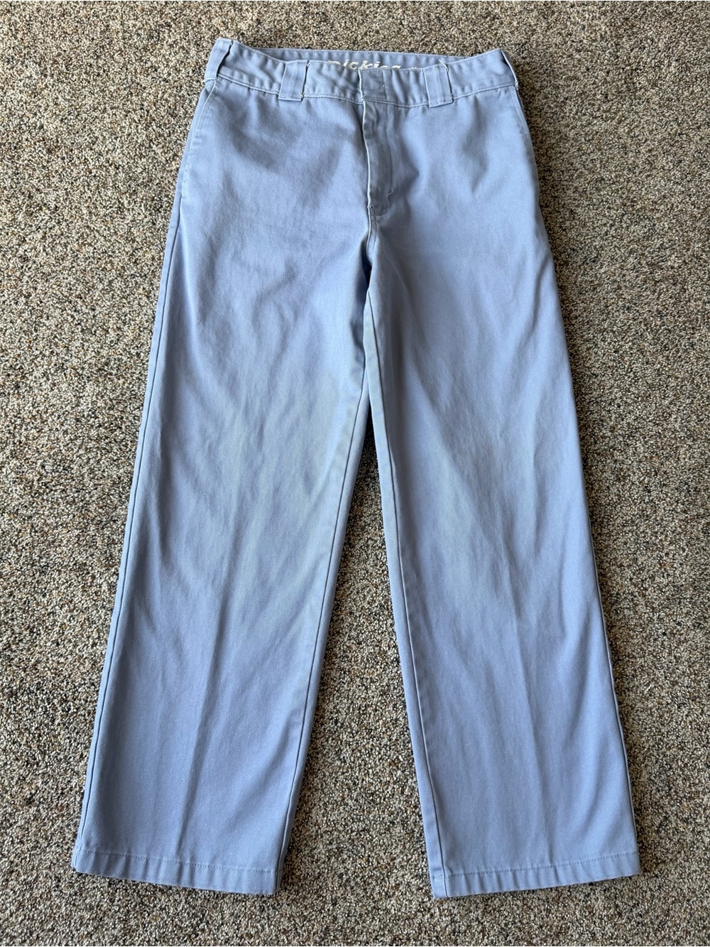 Dickies Women’s 7/28 Blue Worker Crop Roll Hem Y2K Skater Work Pants